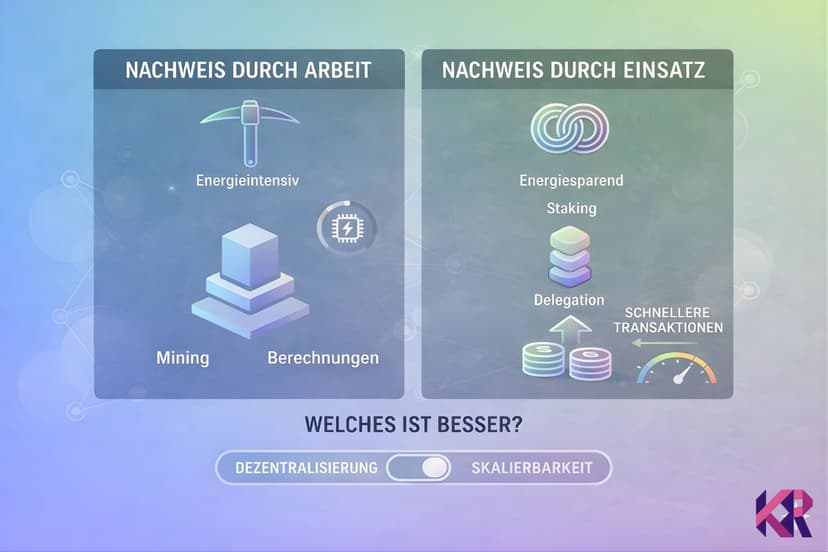 Proof of Work vs. Proof of Stake: Was Sie wissen müssen