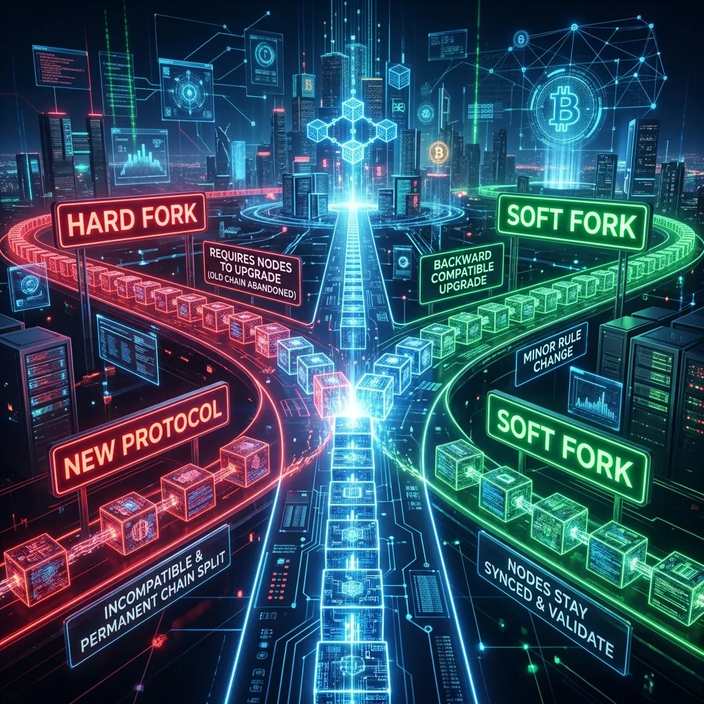 Bitcoin Hard Fork vs. Soft Fork — explaining blockchain splits