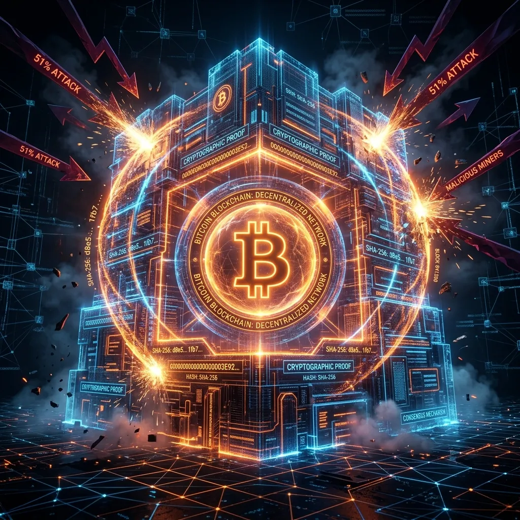 Bitcoin security — cryptographic fortress protecting the network
