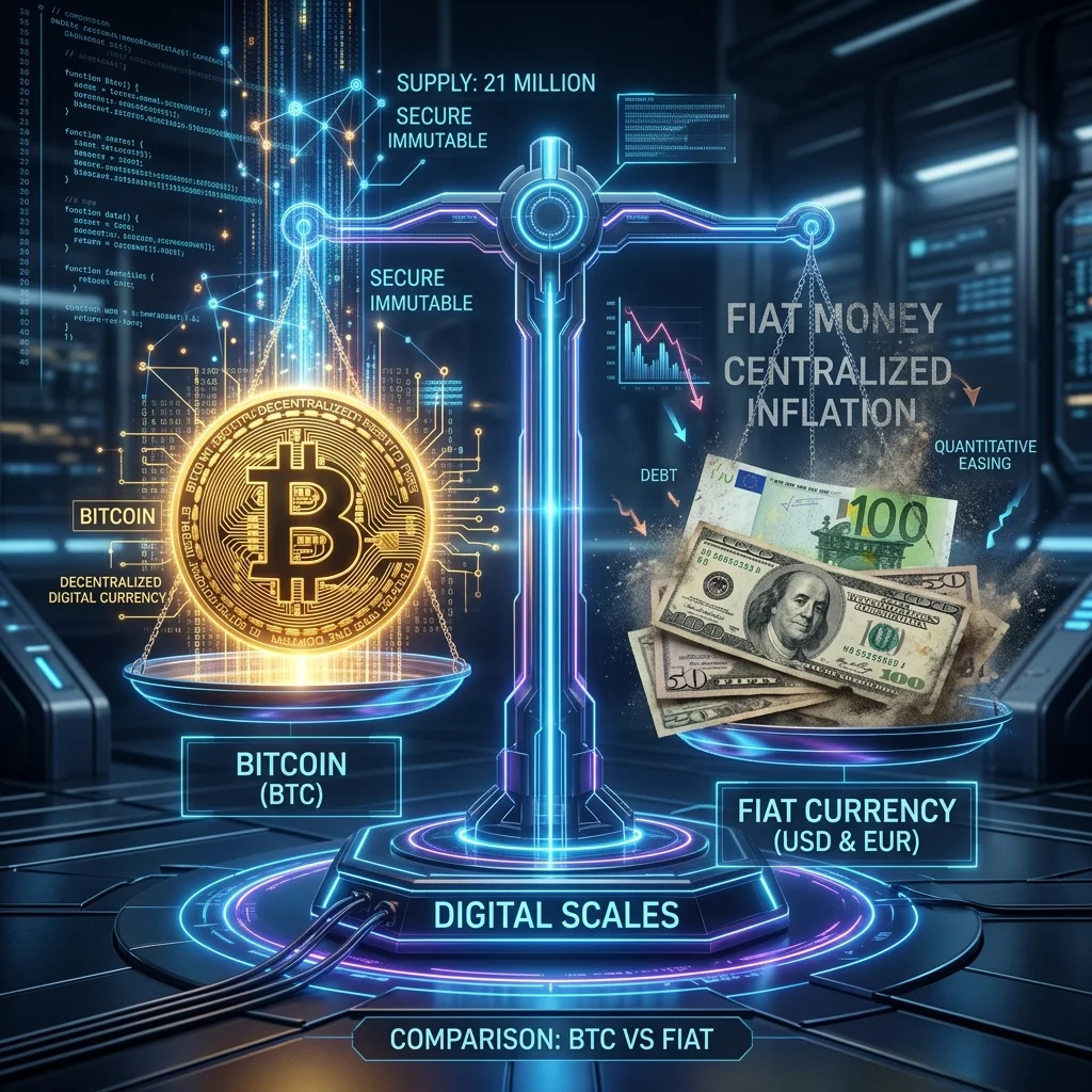 Bitcoin vs. Fiat Money — a fundamental comparison of two monetary systems